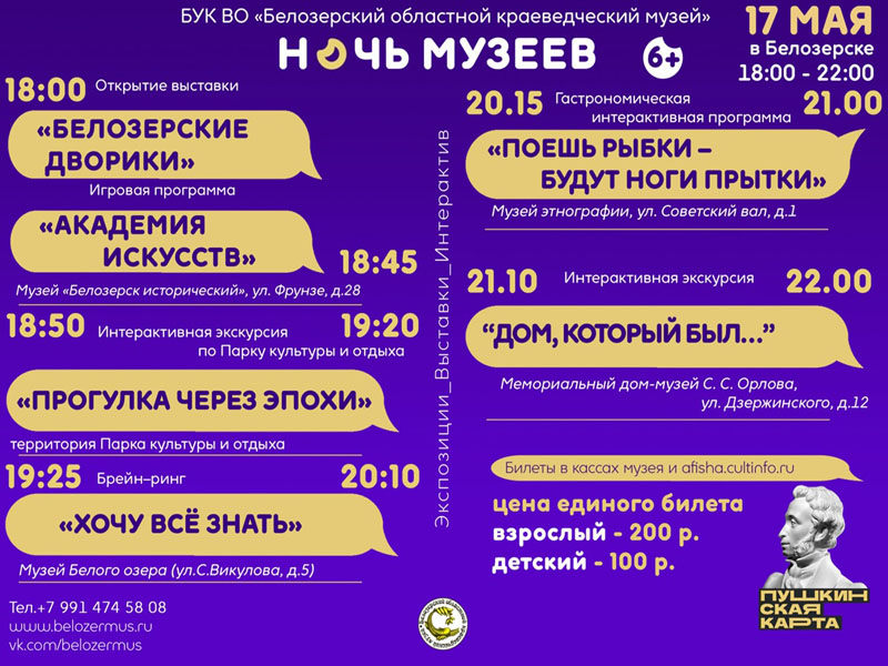 «Ночь музеев» в Белозерске!.