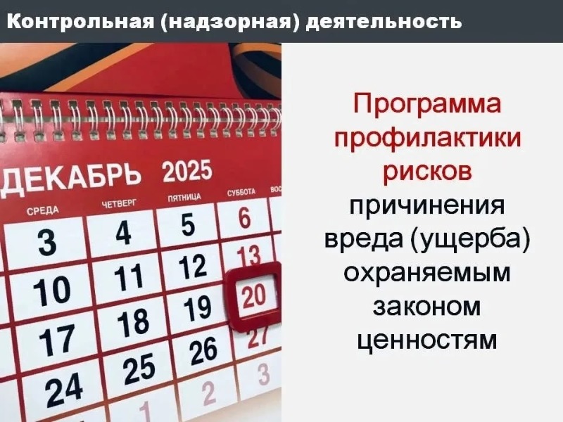 С целью повышения правовой грамотности контролируемых лиц контрольные (надзорные) органы по каждому виду осуществляемого ими контроля  ежегодно утверждают программу профилактики.