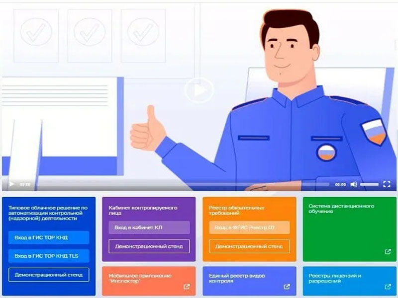 Возможности личного кабинета контролируемого лица.